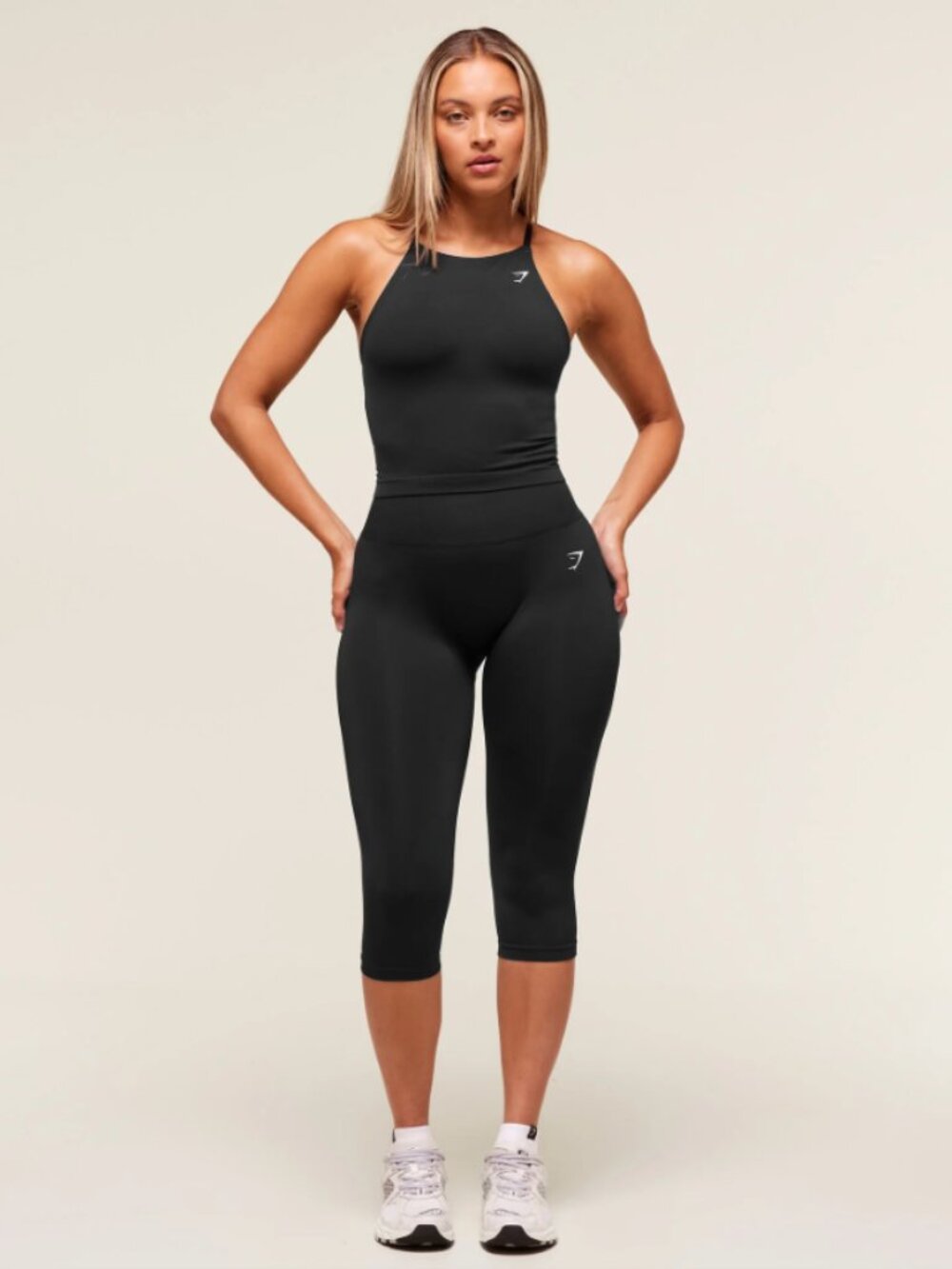 Gymshark Everyday Seamless Capri Leggings Black XS